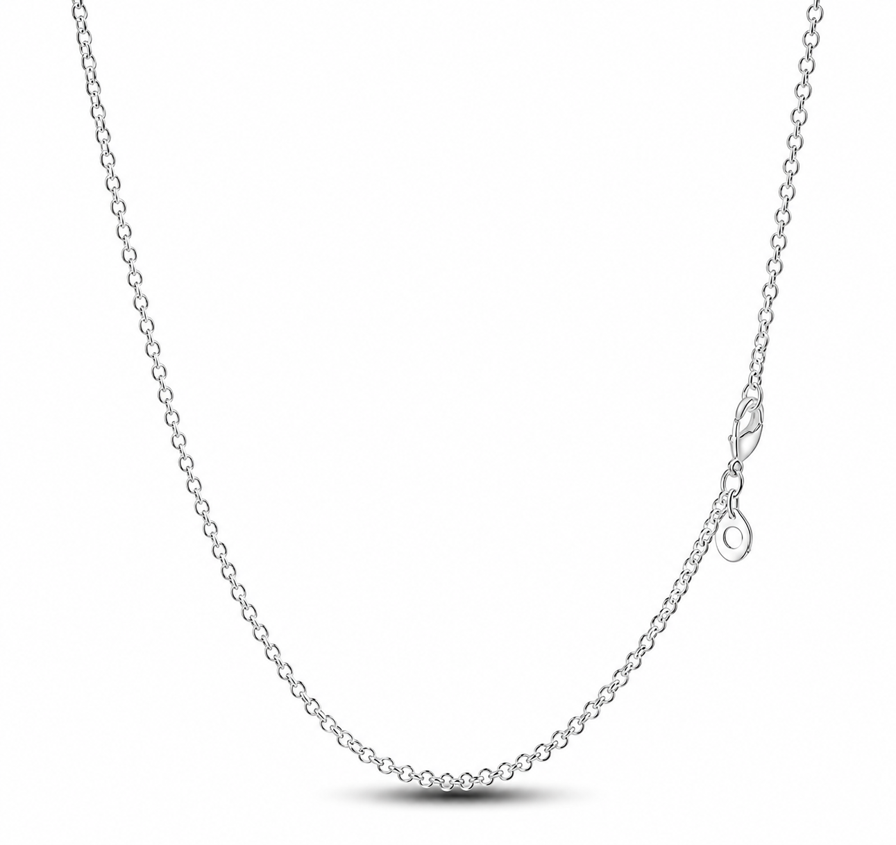 CADENA ROLO 45 CM PLATA 925 lisa para charms