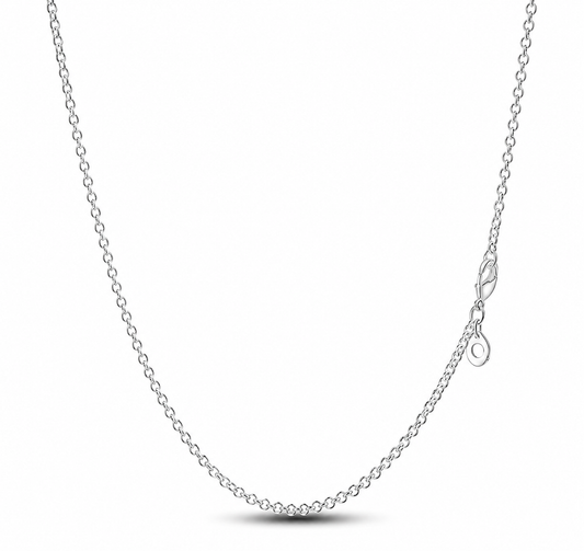 CADENA ROLO 45 CM PLATA 925 lisa para charms