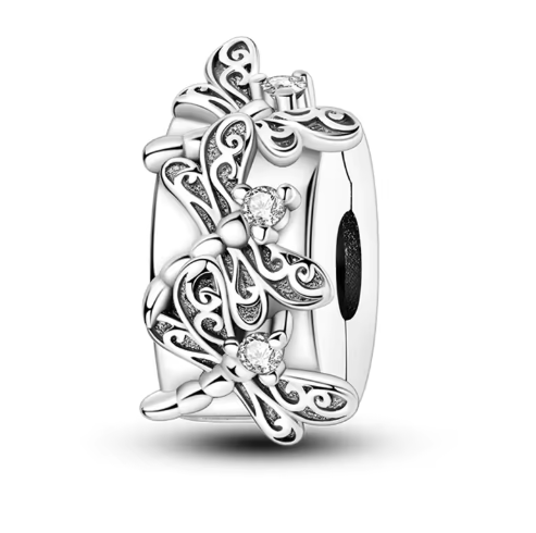 CHARM PLATA 925 redondo liberula y circonitas